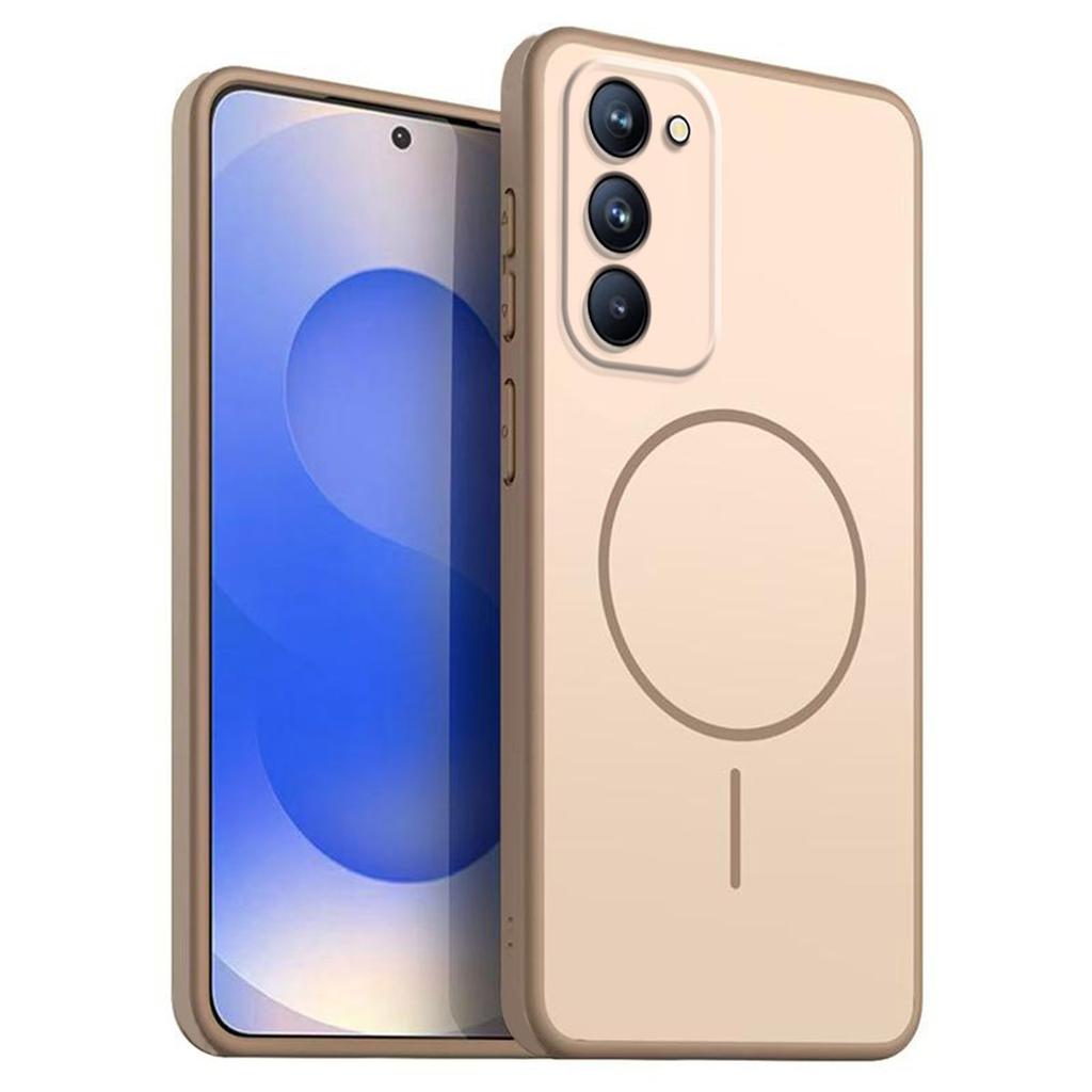 Однотонный матовый чехол из ТПУ для телефона Xiaomi Redmi 15 5G 4G, POCO M8s 5G, Декоративная крышка с принтом кольца в стиле MagSafe