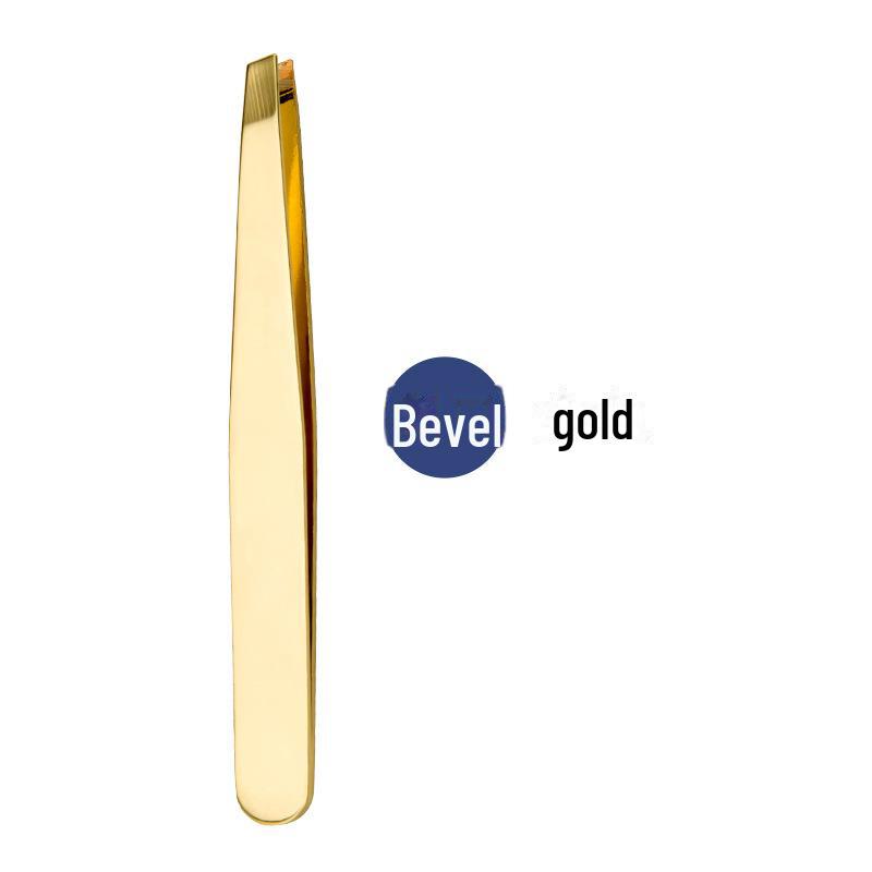 Пинцет для бровей из нержавеющей стали толщиной 1,2 мм со скошенной кромкой для точного удаления волос