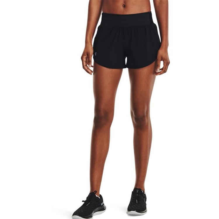 Under Armour Женские шорты Speedpocket Logo Solid Waist Shorts Black 1361379-001