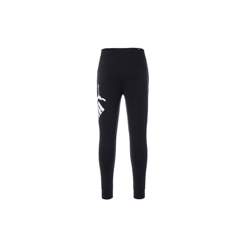 Puma Logo Print Casual Jogger Knit Pants Men Bottoms Black 582875-01