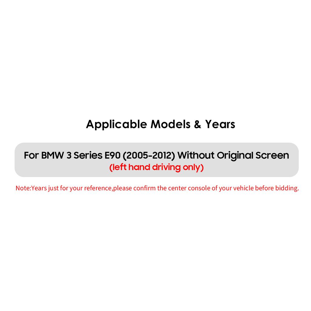 Hizpo 10,25-дюймовый автомобильный радиоприемник с беспроводной связью Carplay Android Auto для BMW 3 серии E90(2005-2012)Без оригинального экрана (Только левостороннее вождение) Интеллектуальный RDS