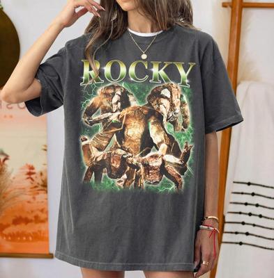 Винтажная футболка Rocky Comfort Colors, Футболка с принтом «Проект „Хейл Мари“», Ретро 90-х поддельная футболка с инопланетянином, Подарок для фаната научно-фантастических книг Энди Вейра