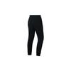 Li Ning Fitness Series Logo Print Elastic Waist Mid Rise Loose Cuff Sports Pants Women Bottoms Black AKLSA66-1