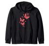 Butterfly Design Nature Cute Butterfly Insect Lover Gift Zip Hoodie