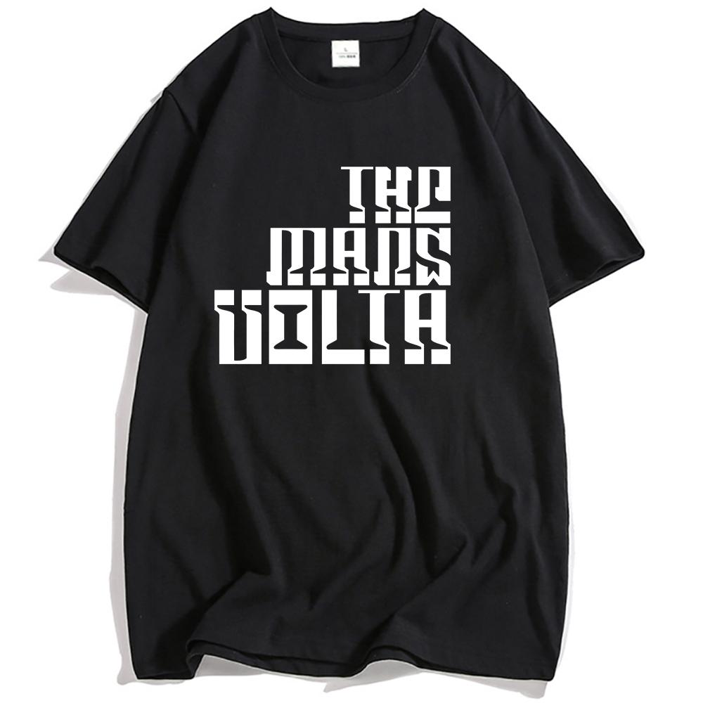 THE MARS VOLTA Футболка с принтом логотипа Одежда с графическим дизайном Повседневная свободная футболка с коротким рукавом Модная футболка для мужчин и женщин Унисекс