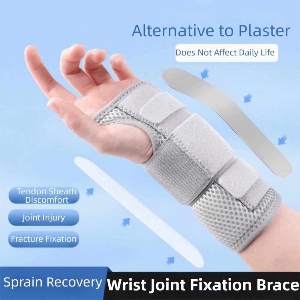Black Wrist Stabilizer Breathable Hand Wrist Guard Wristband Hand Support Splint Women