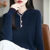 Новый осенне-зимний вязаный свитер с капюшоном для женщин, модный свитер, который стройнит и создает непринужденный образ