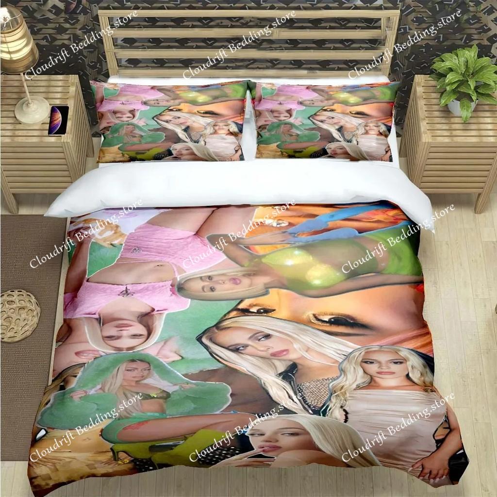 Fashion Spain Hot Female Singer B-bad G-Gyal Print Bedding Set Duvet Cover Comforter Bed Youth Kids Girl Boys Luxury Gift
