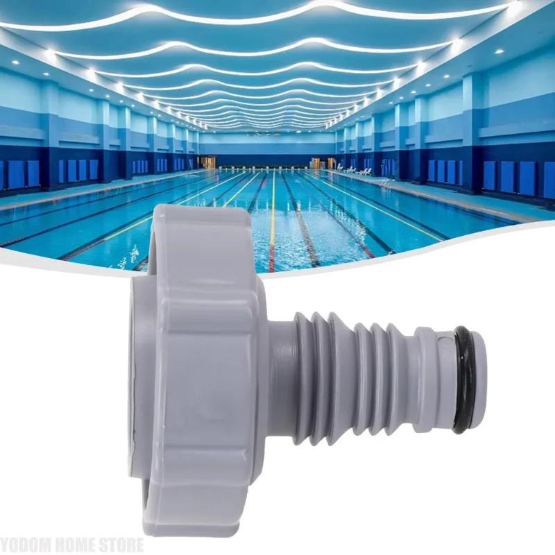Grey 11mm P6H1119 Drain Valve Connector Pool Drain Hose Adapter Replacement Fitting For Swimming Pool Spa