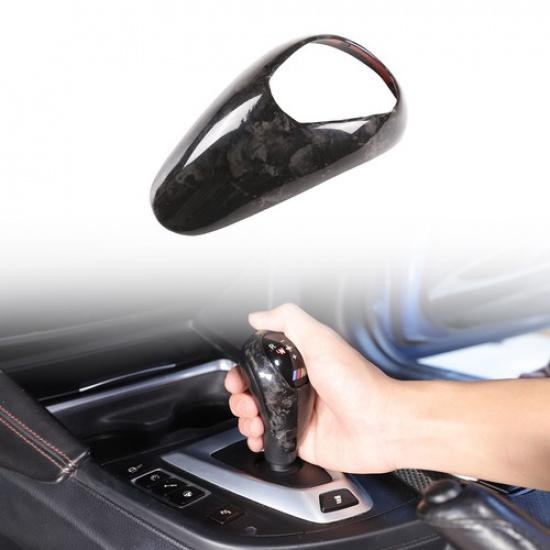 Forged Real Carbon Fiber Interior Gear Box Shift Knob Trim For BMW M3 F80 M4 F82