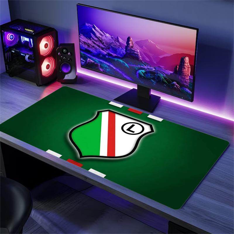Legia Warsaw Print Cushion Non-slip Laptop Tablet Big Mousepad XXL Mat Mini PC Playmat With Lock edge