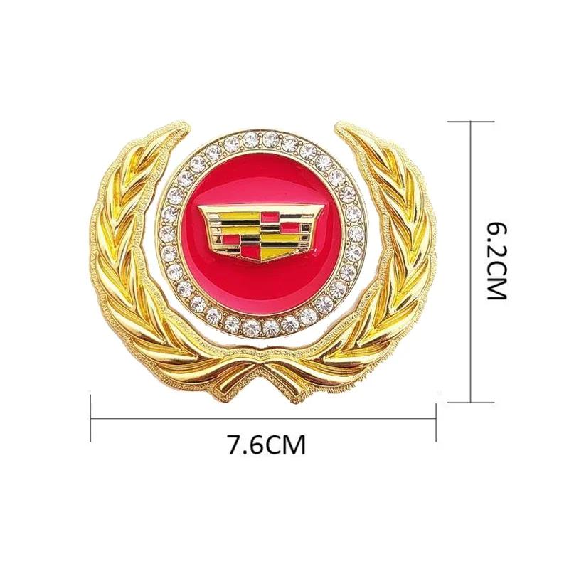 For Toyota Land Metal for Cadillac ATS BLS CT4 CT6 CTS ESCALADE STS XLR XT5 XTS SLS Car Body Side Window Ear of Wheat Emblem Sticker Accessories