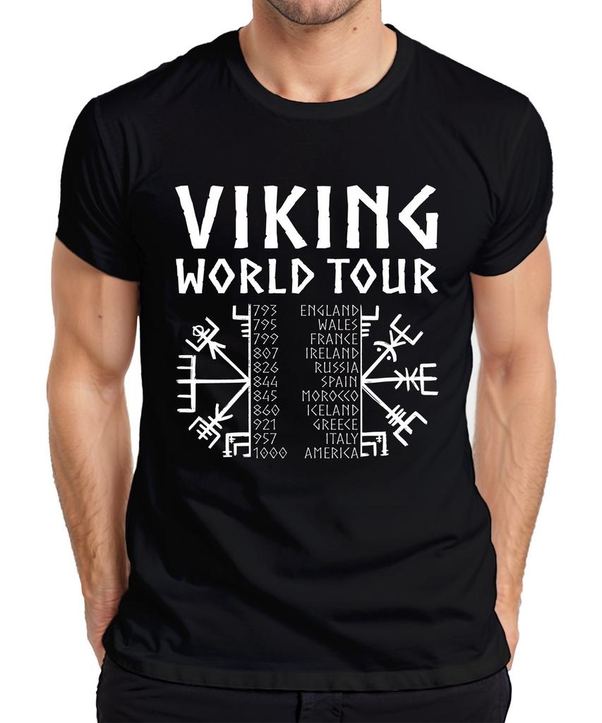 Viking World Tour Viking Runes Norse World Tour Adventure Men's T-Shirt