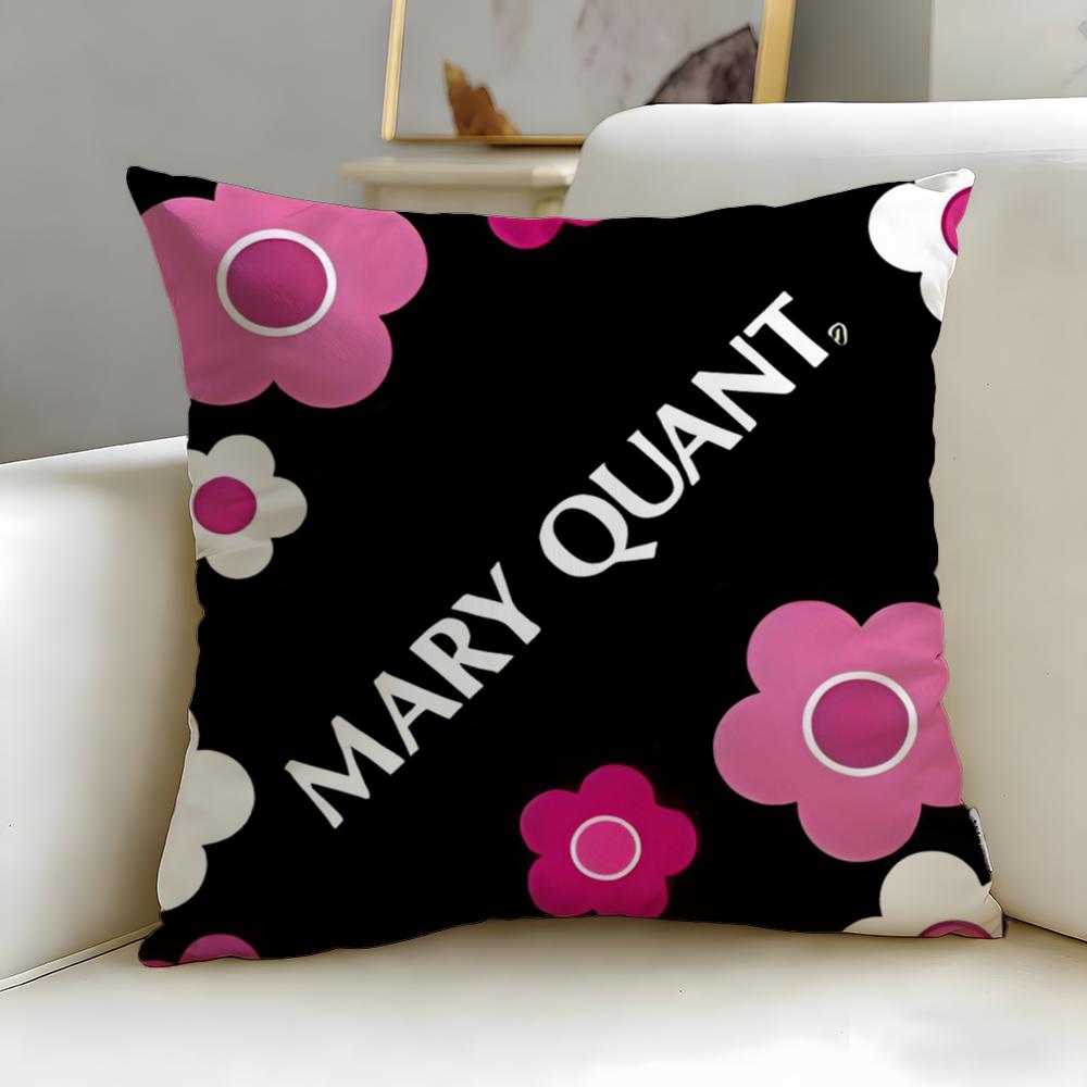 classic fashion designer Mary Quant Cushion Cover Soft  EasyWash Pillow Case  Versatile for Couch Bed Travel and Office