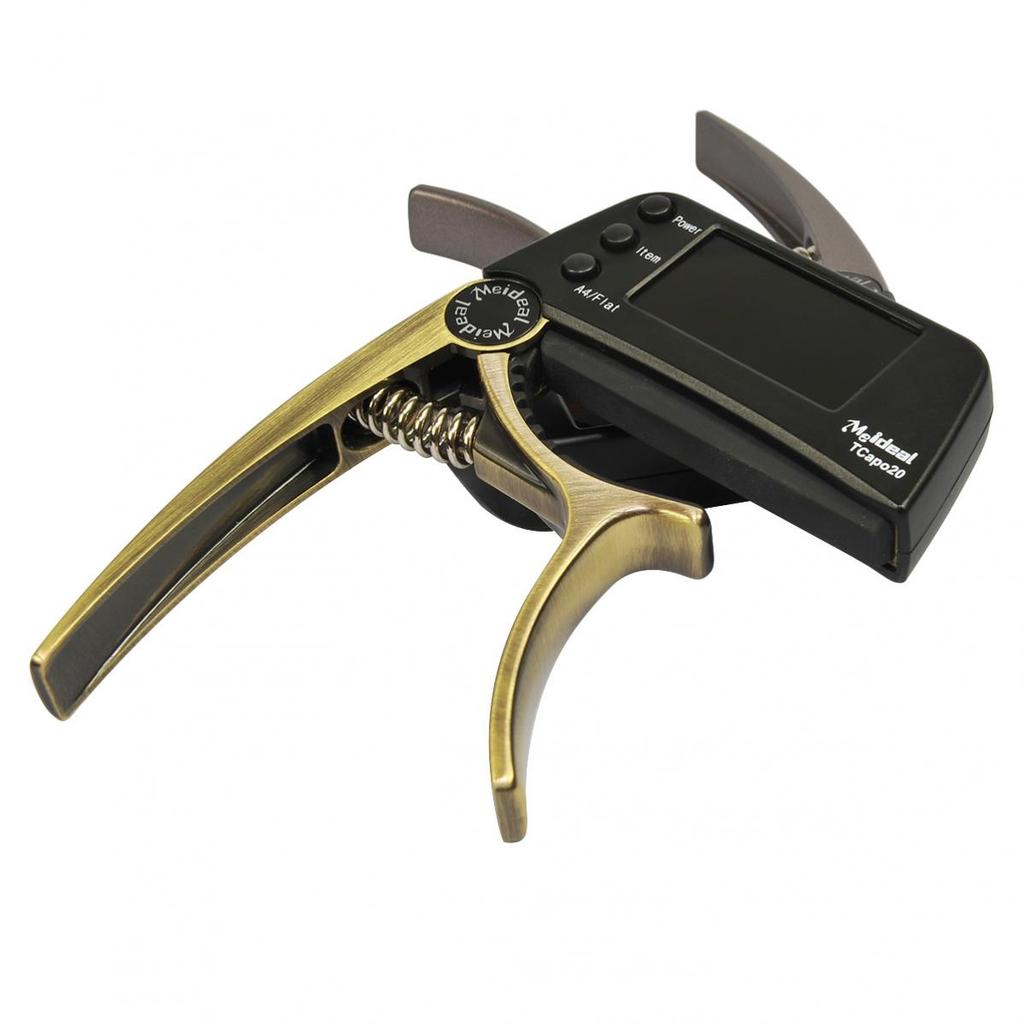 Guitar Tuner Capo 2 IN 1 LCD Screen Zinc Alloy Guitar Capo