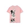 Футболка с коротким рукавом и логотипом Li Ning Mickey Series, свободная, с круглым вырезом, розовая, AHSR426-6