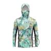 RIGHTTRACK Men‘s Mask Hoodies Fishing Clothing UPF50  UV Camouflage Hunting Climbing Camping Hiking Breathable Angling Apparel