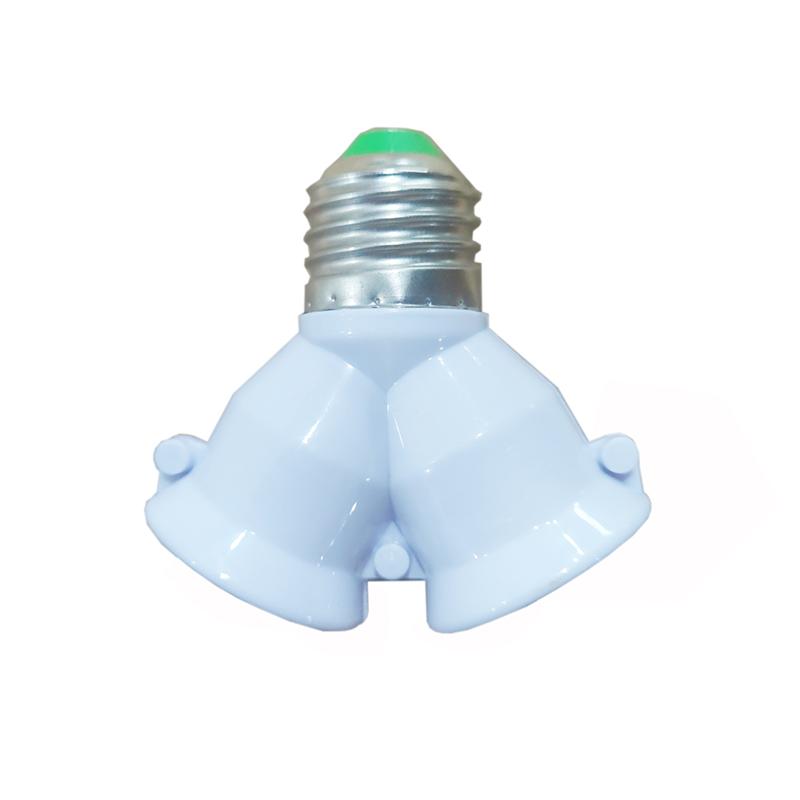 Винт E27 Светодиодный цоколь Лампа Патрон лампы E27 на 2-E27 Разветвитель Адаптер Патрон лампы Патрон E27 Патрон лампы