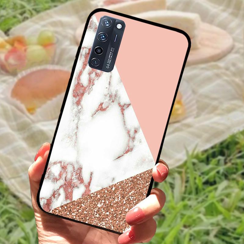Для ZTE Axon 20 5G Чехол-бампер Силиконовый Мягкий Мраморный Черный Funda Coque для ZTE A20 5G A2121 4G Axon 20 Extreme Защитный
