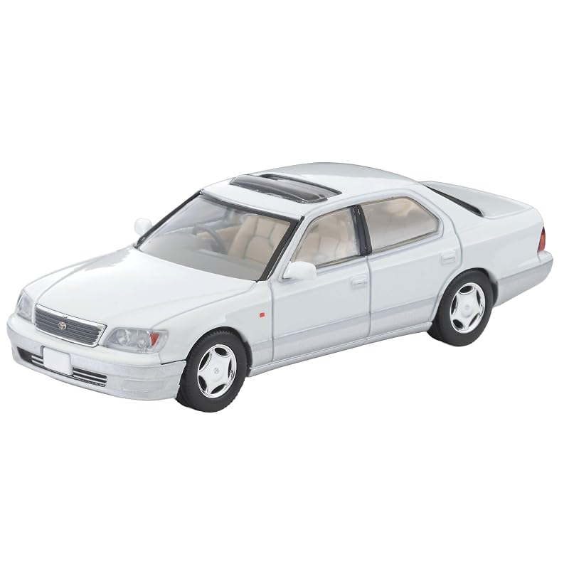 TOMYTEC Tomica Limited Vintage Neo 1/64 LV-N356a Toyota Celsior C-Spec F-Package Pearl White/Silver 1997 Model (Finished Product) 333869