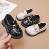 Girls' Trendy Retro Leather Princess Shoes with Soft Non-Slip Soles