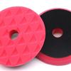 Полировальный круг для автомобиля Полировальная машина Воскование Полировка Чистка Адаптер для дрели Треугольный губчатый диск 5 дюймов Красный