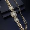 Chic Belt Chain Gold Color Belt Body Chain Bridal Jewelry With Adjustable Length