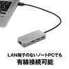 BUFFALO Giga Compatible Docking Station LAN Adapter Equipped with Wired LAN Port USB3.2 (Gen1) Japanese Manufacturer Silver LUD-U3-AGHSV/N