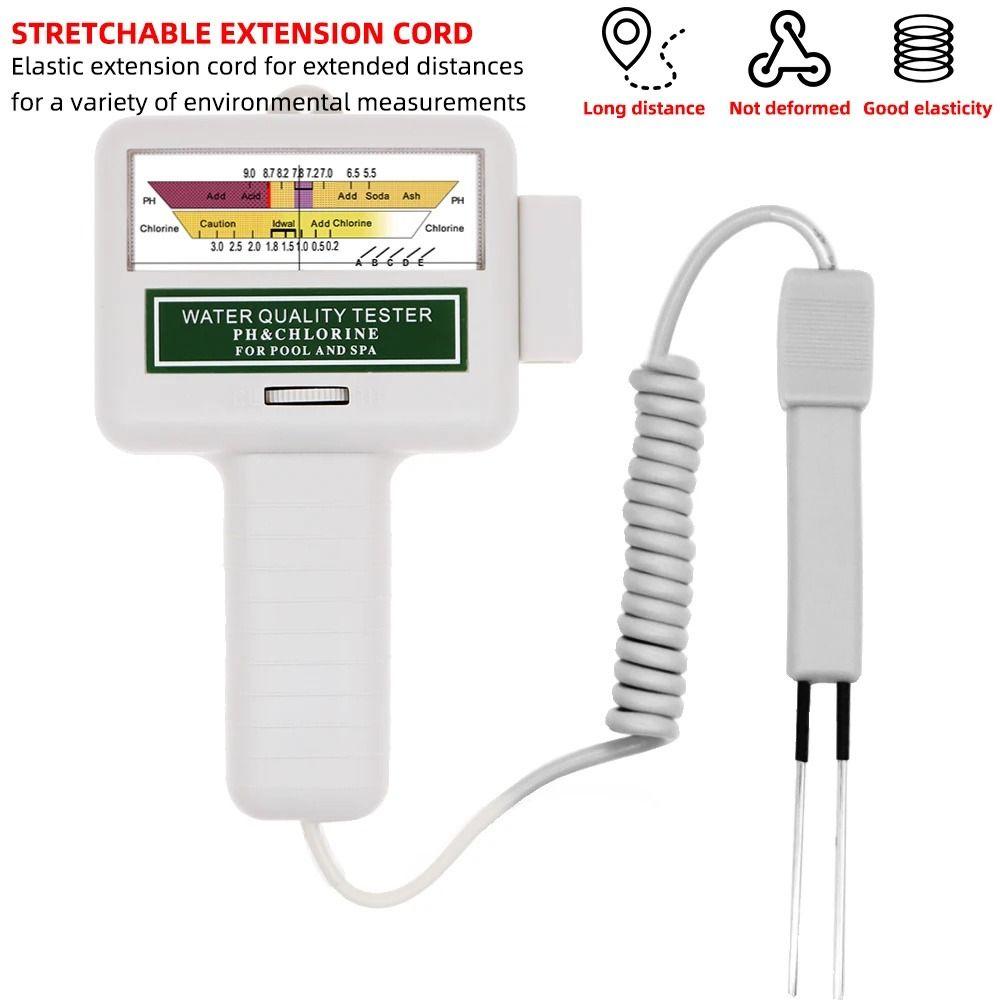 Water Purity PH Chlorine Meter Tester CL2 Measuring Water Quality Tester PH Tester Swimming Pool