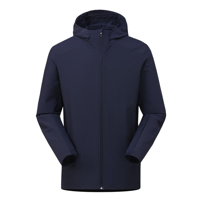 Быстросохнущая спортивная куртка-худи унисекс - Дышащая, приятная к коже, водоотталкивающая для пеших походов и кемпинга