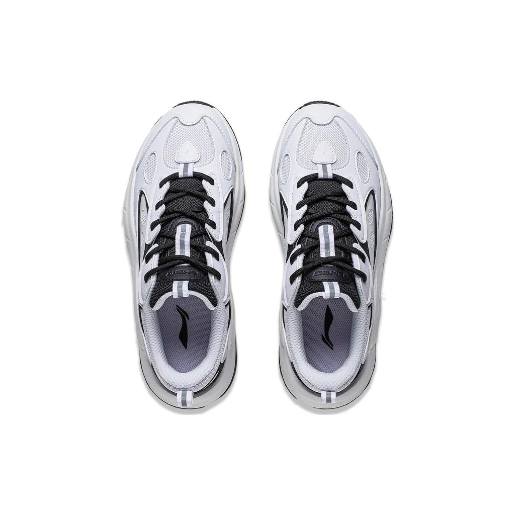 Li Ning Wing Style Амортизация Нескользящие Износостойкие Поддержка Низкие Повседневные Кроссовки Женские Черно-Белые AGCT462-3
