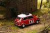 Gaincorp Products GCD Mini Cooper с 2 запасными, полностью собранная модель 1/64 #87 Шины, Красный, (KS078-660)