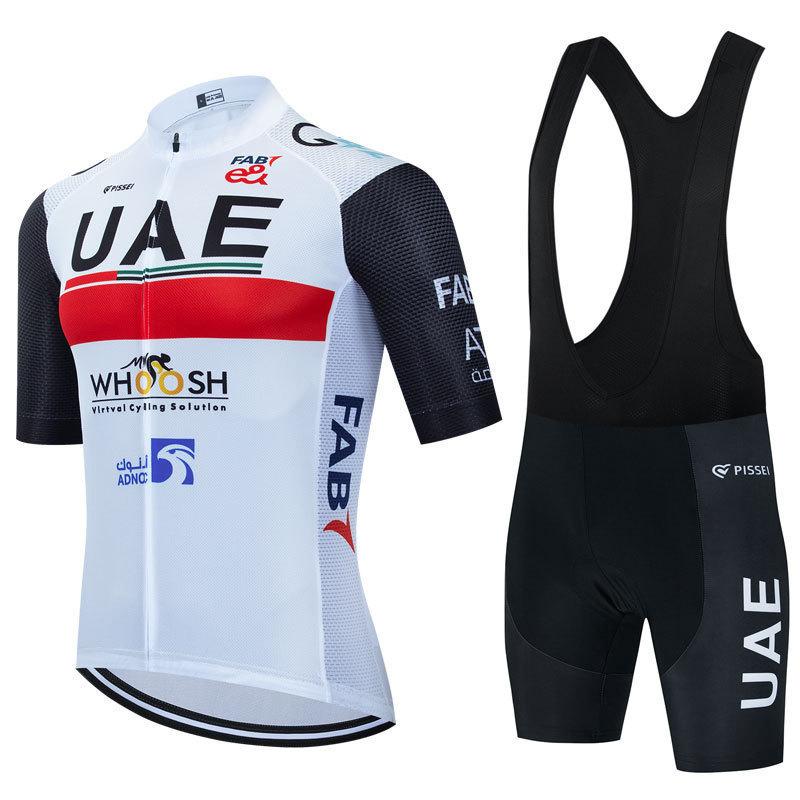 Cross-border hot sale Tour de France UAE UAE team cycling suit short-sleeved suit men's cycling clothing quick-drying breathable