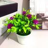 Пластиковая мини-роза искусственный цветок зеленое растение горшечное растение для декора в помещении