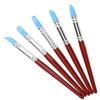 5Pcs Rubber Pen Tip Clay Carving Pen Wooden Handle Clay Sculpture Tools  Clay Sculpture