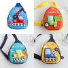 Pu Material Stylish Kids Crossbody Bag With Cute Construction Vehicle Design Ideal For Playground Adventures