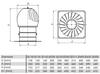 Aluminium Chimney Flue Cowl Air Extraction Spinner 315Mm Diameter With Extra Roof Plate