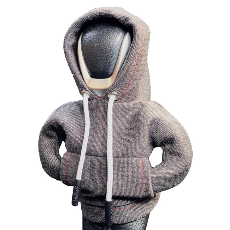 Крышка ручки переключения передач, модная толстовка с капюшоном, ручка переключения передач, декоративная крышка, ручное автоматическое авто, аксессуары для салона автомобиля