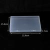 Rectangle Plastic Box Pp Transparent Box Square Packaging Plastic Box B03 Large Storage Flat Box Cross-Border 1.7Cm