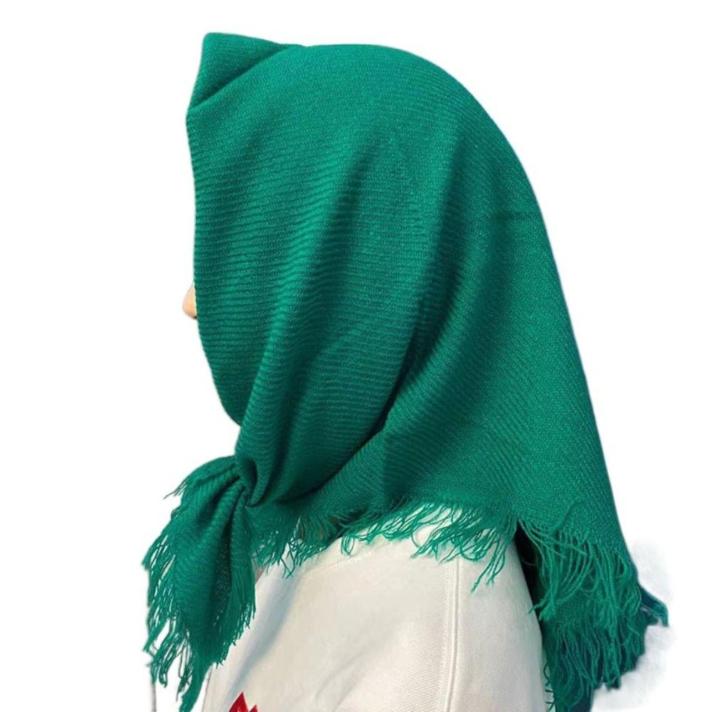 Breathable Square Scarf Tassel Shawl Scarf Cloak Outdoor Headcloth Daily