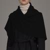 Hyyk Lambs Wool Muffler Cape_Black