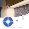 Touch Dimmable LED Strip Light 12V Recessed Touch Sensor Dimmer Switch LED Light Tape Bedroom Kitchen Cabinet Backlight Lighting