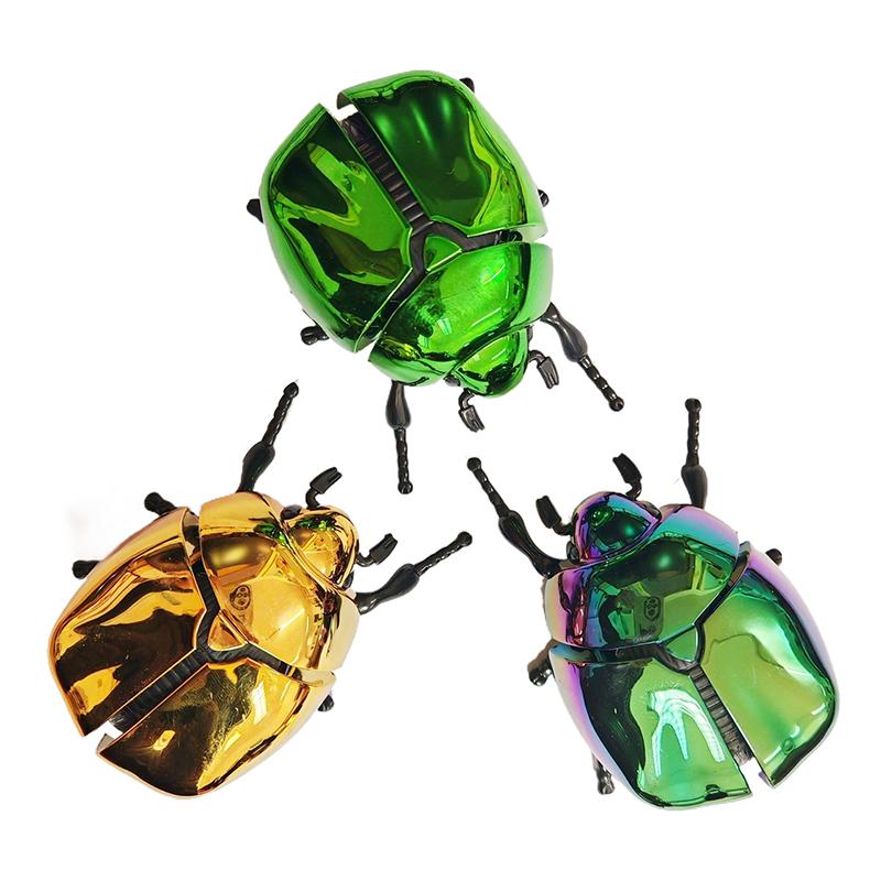 1 шт. Жук-скарабей Детские пластиковые игрушки-животные Заводной жук Бионические игрушки Креативный шутник Анимированная модель насекомого