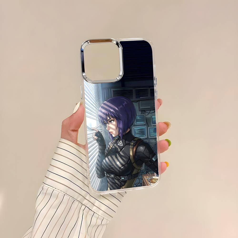 Чехол для телефона G-Ghost In The Shell для iPhone 17 Air 16 15 14 13 12 11 Pro Pro Max Plus Прозрачный Мягкий Чехол