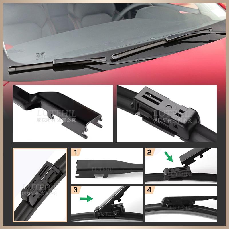 For Geely Binray Binrui Bin Rui 2018-2022 2019 2020 2021 Wiper Front Wiper Blades Windshield Windscreen Window Brush 24"+16"