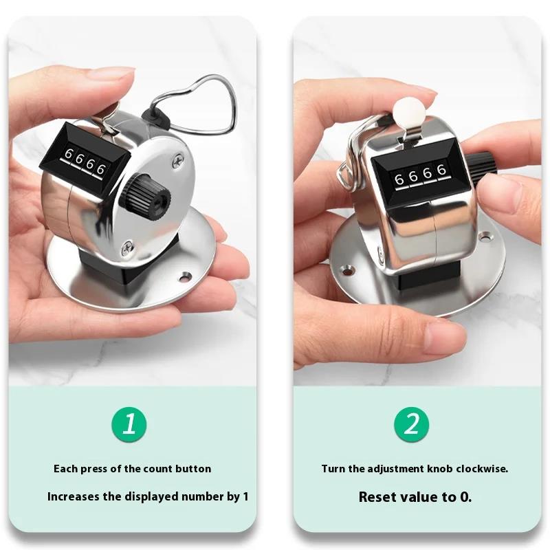 NEW Digital Tally Counter Machine Money Euros Banknote Counting Clicker for Coin Hand Golf Training 4 Digit Number Auto 1