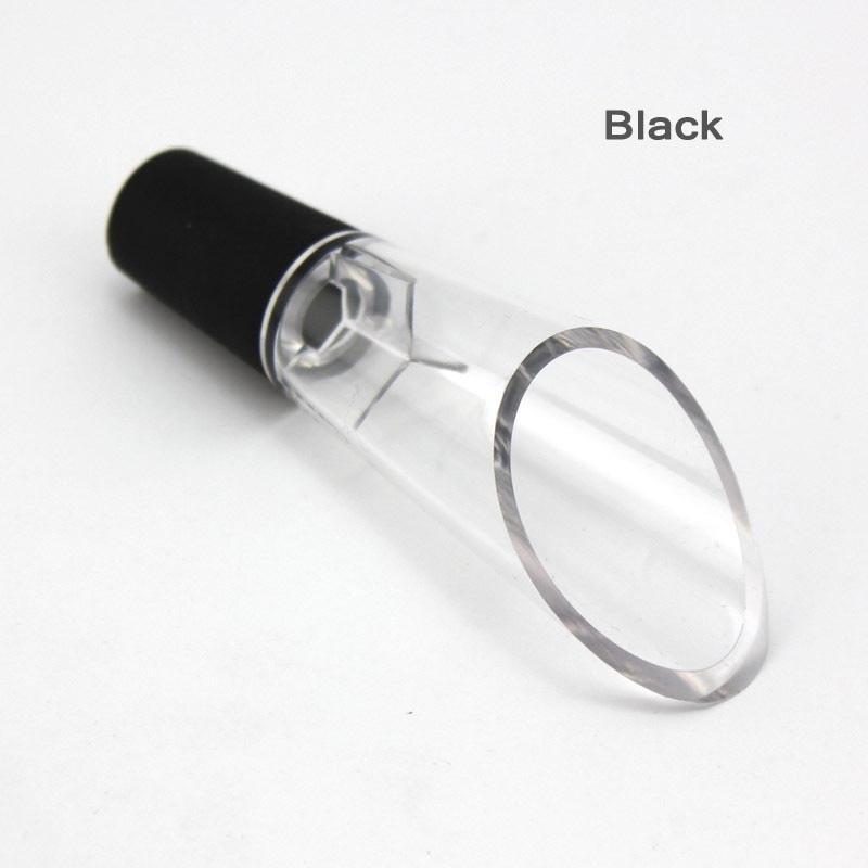 1pcs Wine Aerator Pourer Spout Decanter Magic Mini Wine Decanter Wine Aerator(Color:Black)