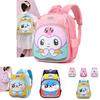 Adorable Cartoon Nylon Backpack For Kids Fun Lightweight Stylish School Bag