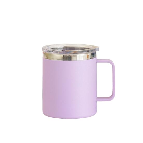 Кружка для кофе из нержавеющей стали с ручкой, раздвижной крышкой, двойной стенкой, вакуумной изоляцией, дорожная чашка для горячих и холодных напитков, чашка для чая без брызг