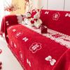 China Red Sofa Cover Sofa Towel Chenille Universal Couch Cover Pet Mat Living Room Sofa Dust Proof Sofa Cushion Cover